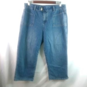 Duck Head 14 33x22 Dark Wash Capri Jeans Plus